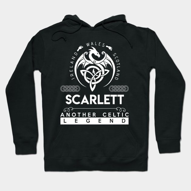 Scarlett Name T Shirt - Another Celtic Legend Scarlett Dragon Gift Item Hoodie by harpermargy8920